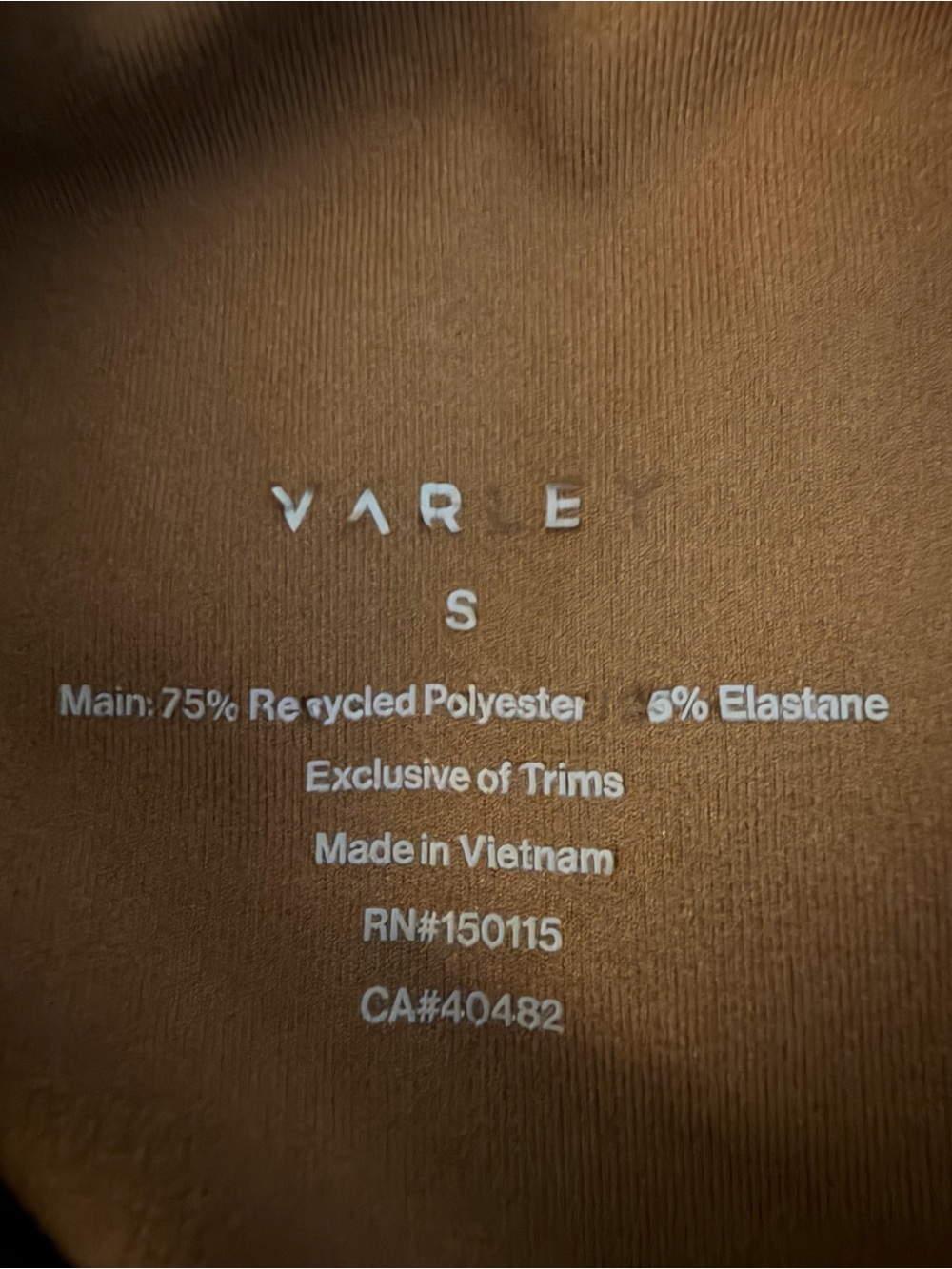 Varley High-Waist Brown Performance Leggings - Picture 5 of 6